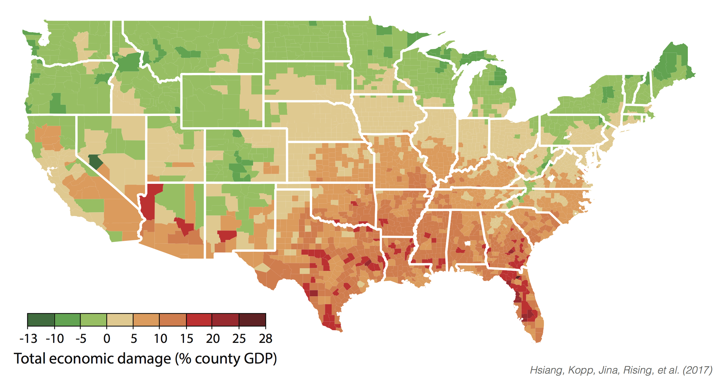 Estimating Economic Damage from Climate Change in the United States
